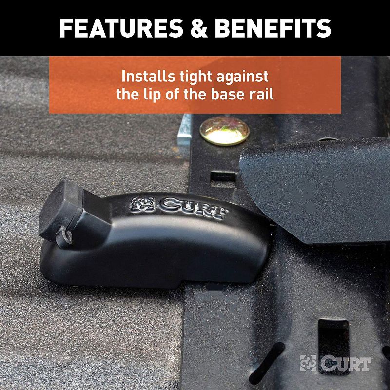 CURT 16085 Heavy Duty Spyder 5th Wheel Base Rail Gooseneck Hitch with 2-5/16 Inch Ball and 1/2 Inch Diameter High Strength Steel Pin, Black