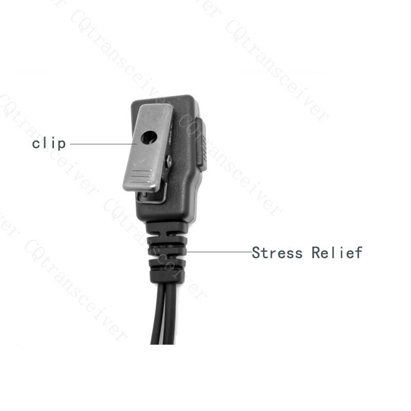 Covert Tube Headset Microphone for Icom radio IC-F21 IC-F22