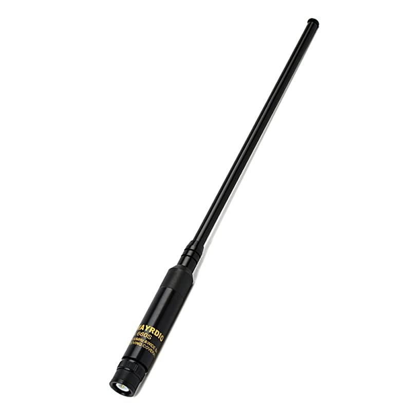 RH 660S Dual Band 70cm 2meter 144430mhz Extendable Telescopic Portable Radio Antenna BNC Connector High Gain for Kenwood Icom ICF50V ICF50 ICM88 2Way Radio