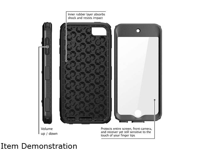 i-Blason Apple iPod Touch (5th & 6th Generations) Case - Armorbox Series Fullbody Case with Screen Protector iTouch-6G-Armorbox-Black