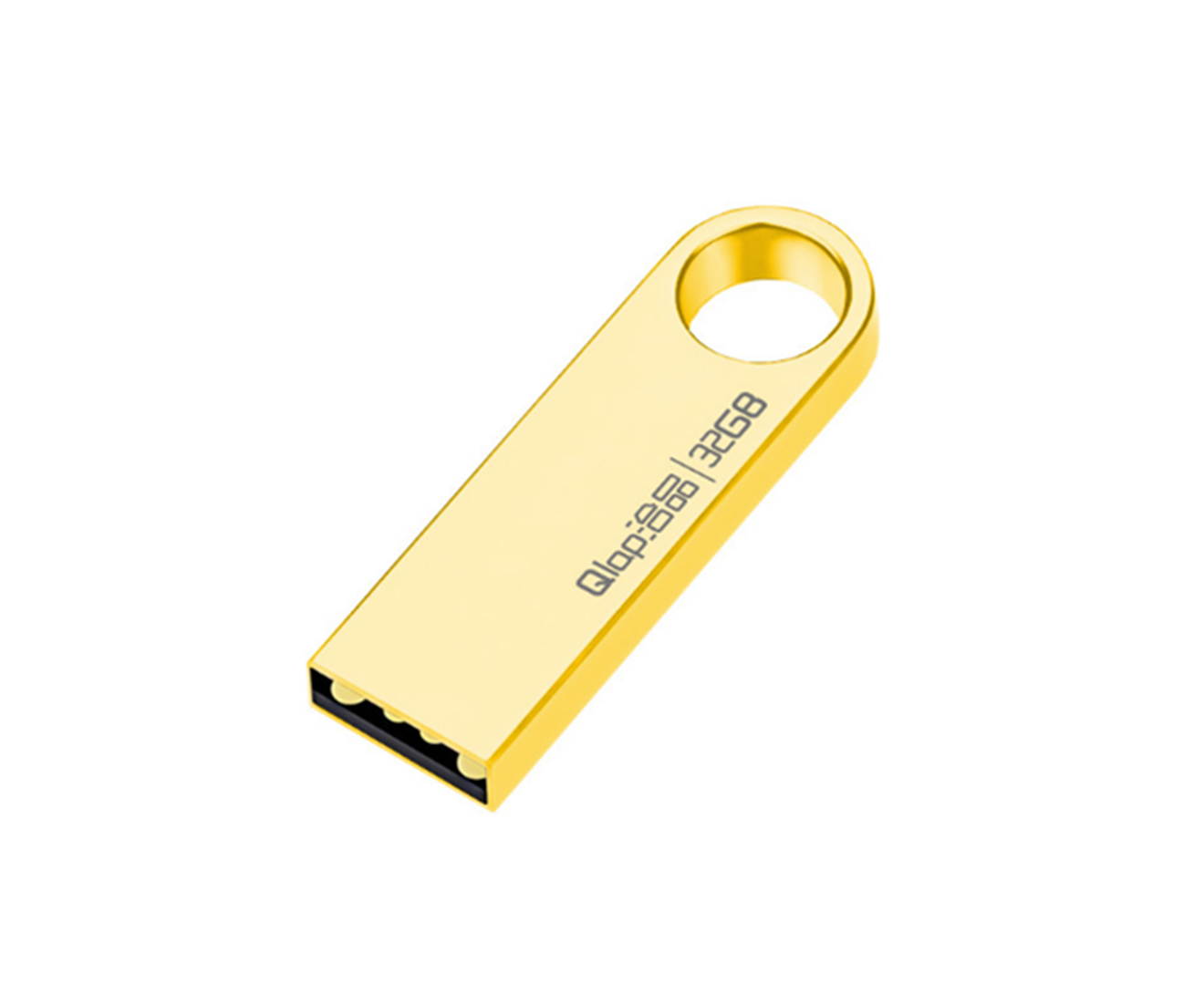 Usb Flash Drives Memory Stick Metal Design U Disk Pen Drive Gold2.0 2G
