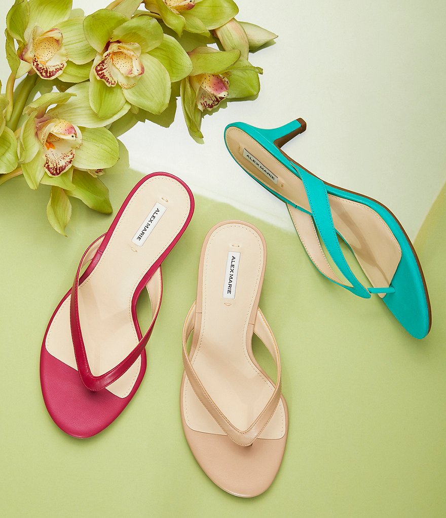 Alex Marie Naudia Leather Thong Sandals