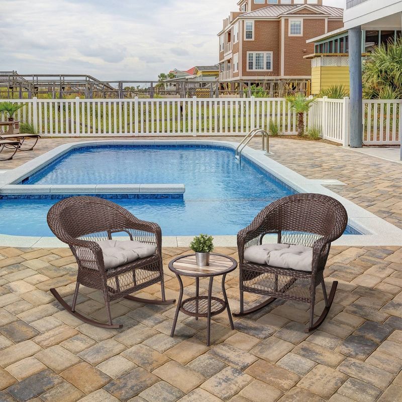 3pc Ludwig Folding Bistro Set - Royal Garden