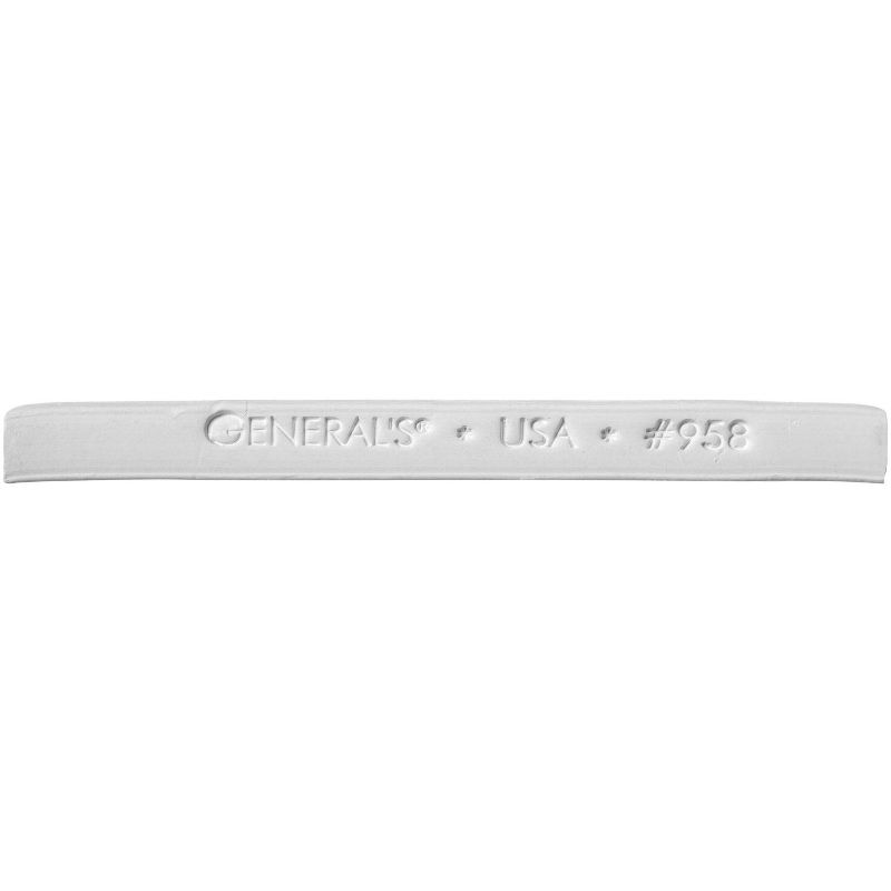 General's Non-Toxic Top Quality Charcoal Stick, 3 in, White, pk of 12