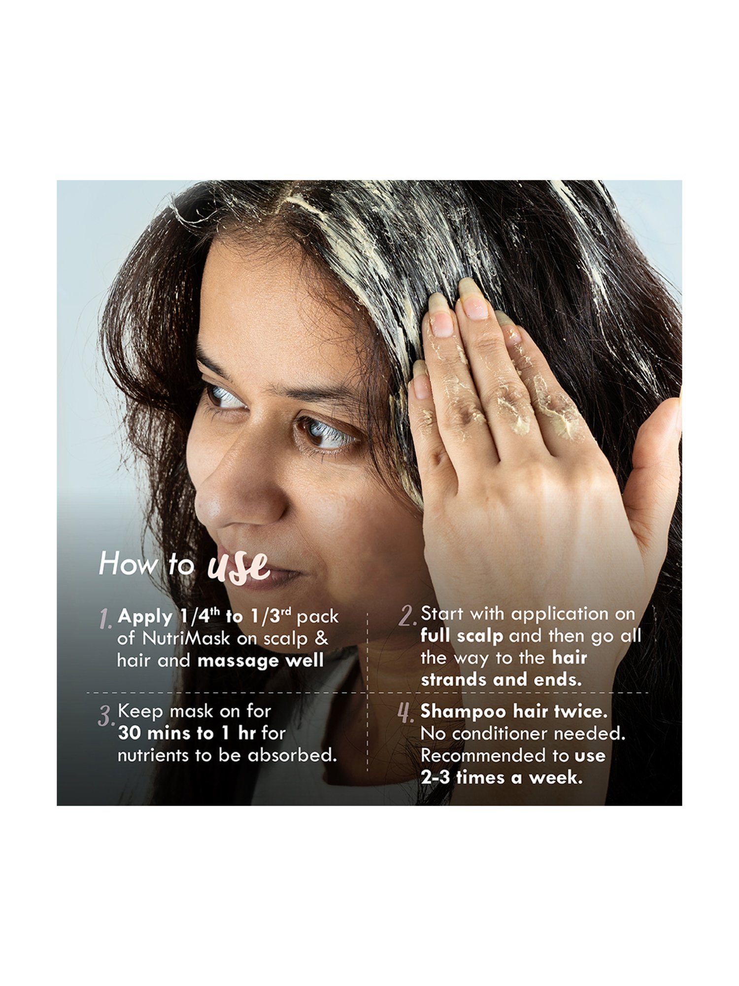 Nat Habit Curry Sesame Melanin Restore Fresh Hair Nutri Mask - Pack of 2