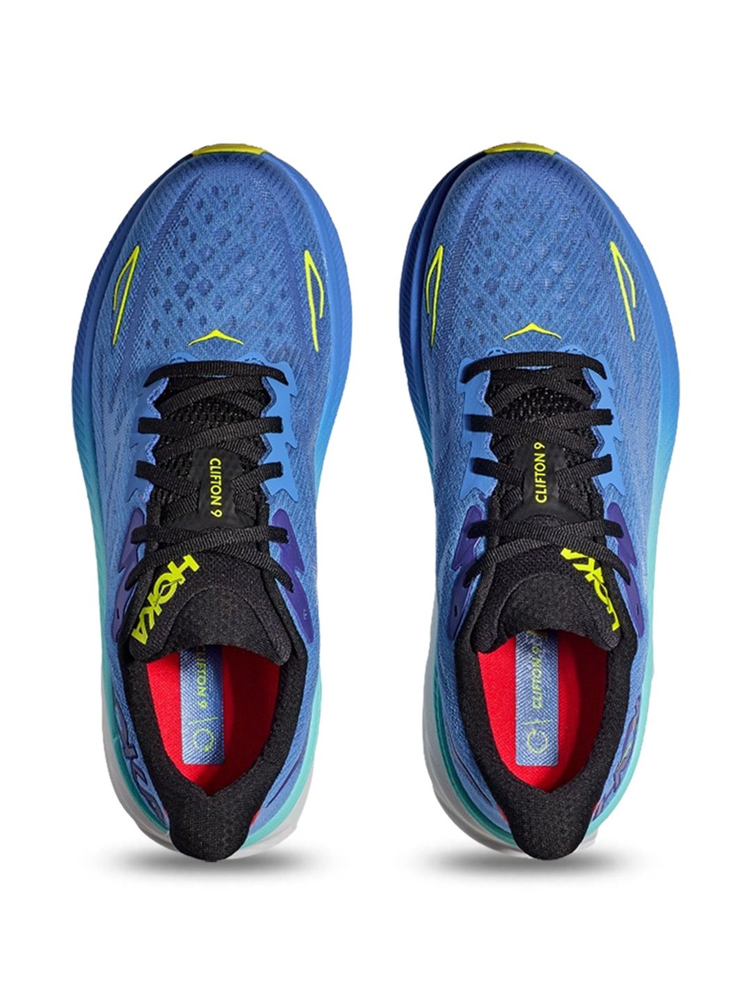 Hoka Men's M CLIFTON 9 Virtual Blue & Cerise Running Shoes