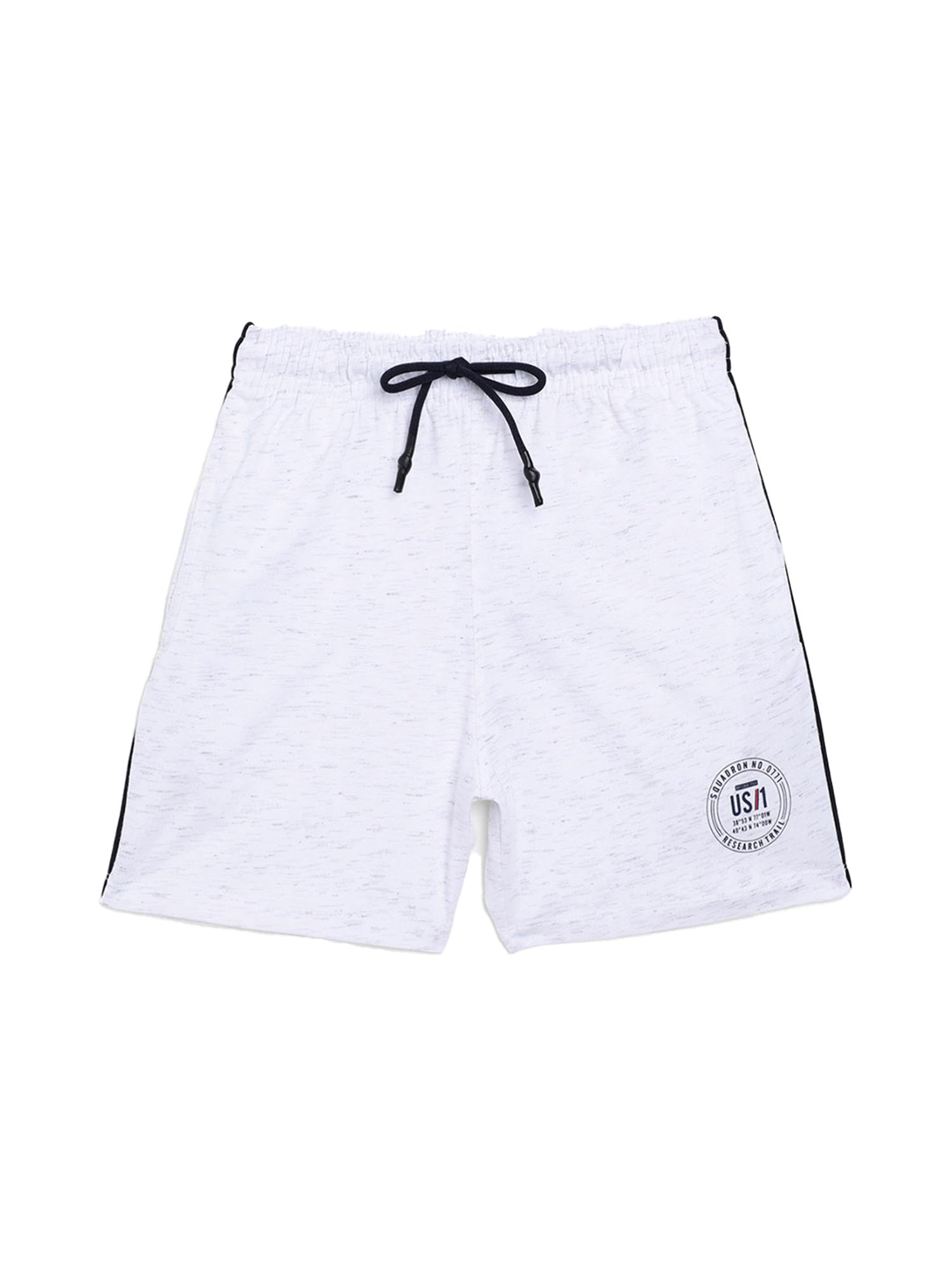 Octave Boys White Solid Shorts