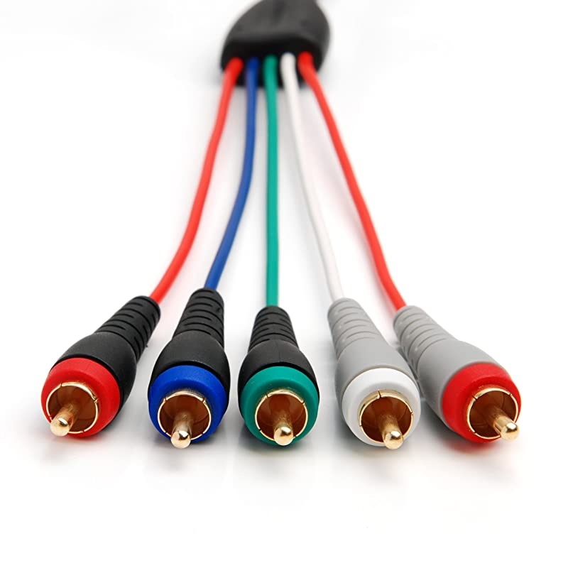 Male Component VideoAudio Cable Gold Plated 3ft 6ft 12ft 25ft 50ft 3FT