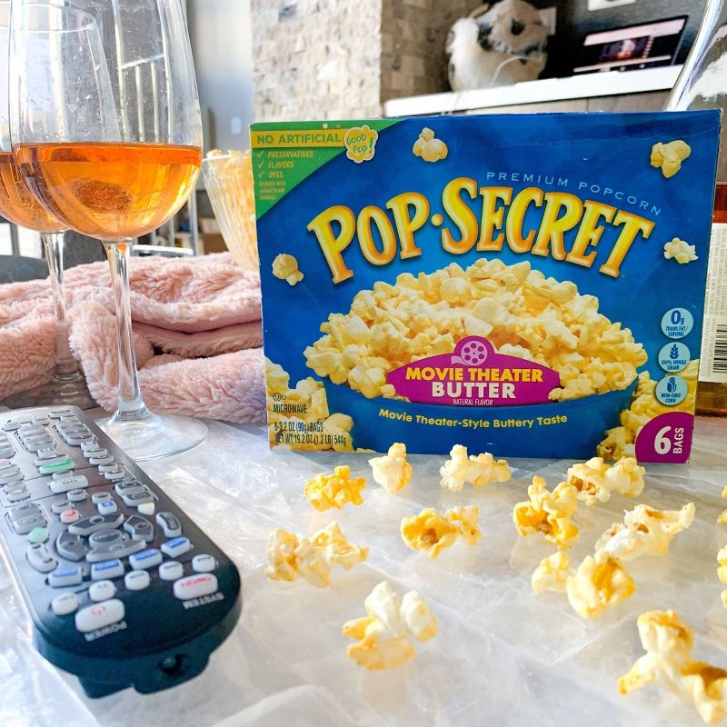Pop Secret Movie Theater Butter Microwave Popcorn - 6ct