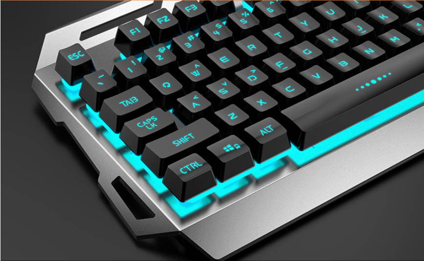 Wolf Way V2 Wired Gaming Keyboard Genuine Mechanical Feel USB Keyboard Wired Keyboard Wish