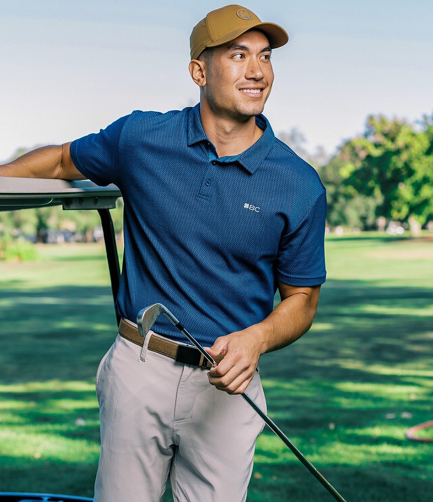 BLACK CLOVER Short-Sleeve Raindrops Golf Polo