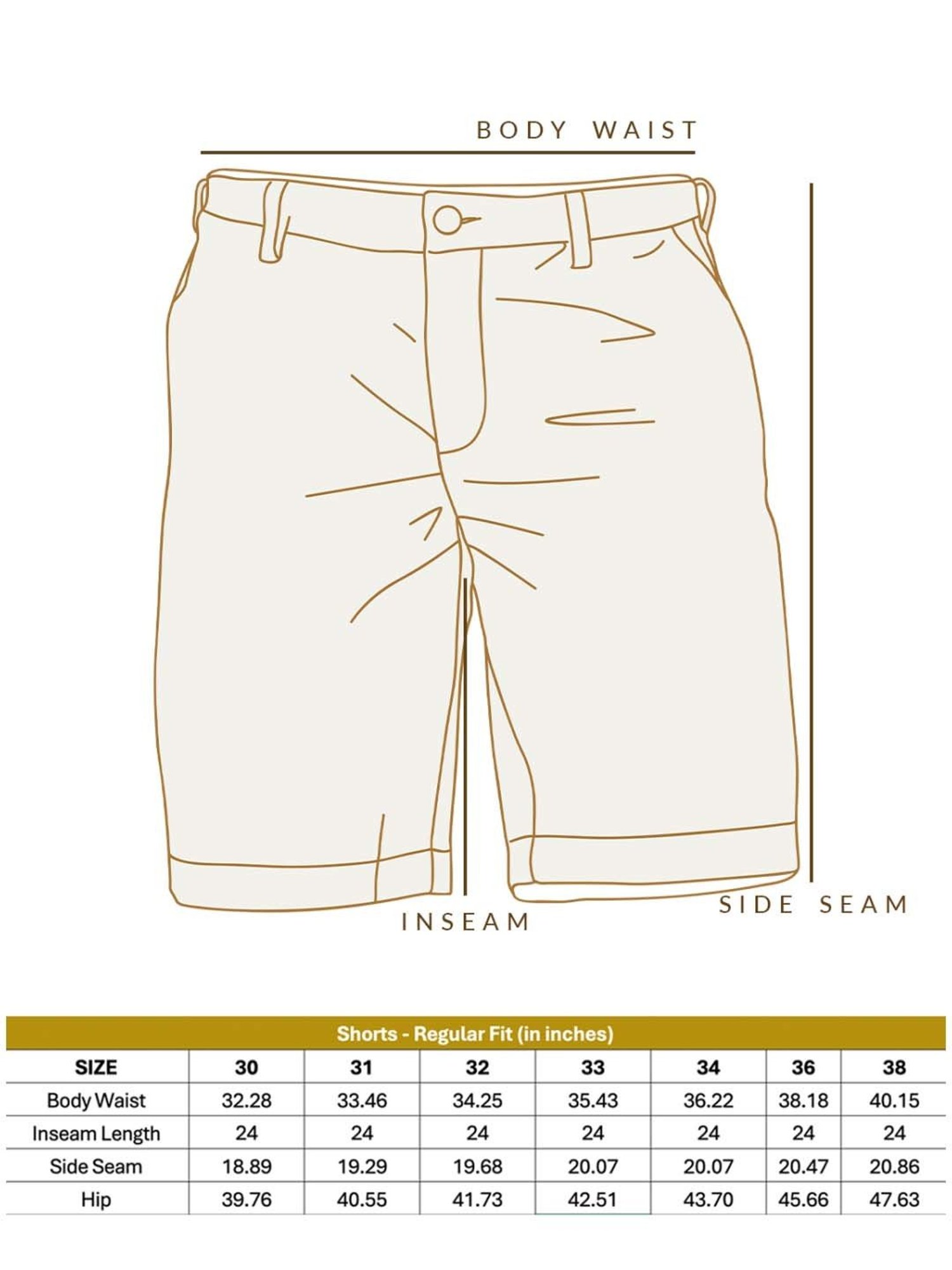 Andamen Beige Linen Regular Fit Striped Shorts