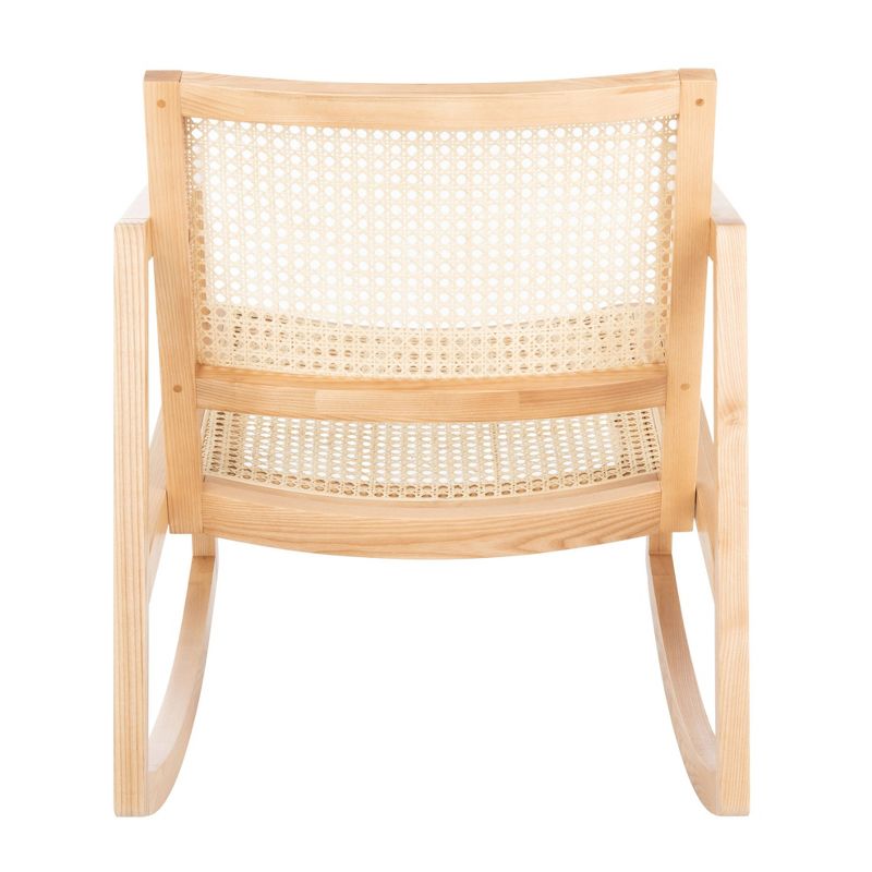 Wooden Rocking Chair Brown - Benzara