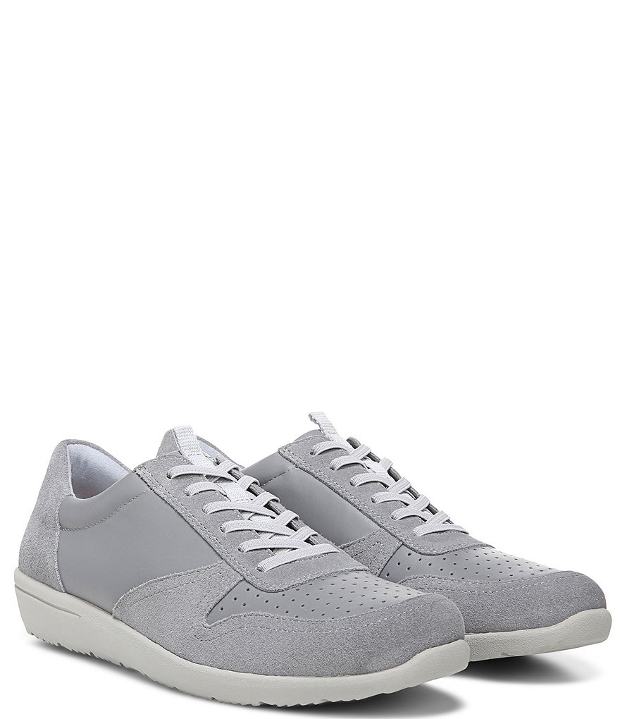 Vionic Karigan Leather And Suede Lace-Up Sneakers