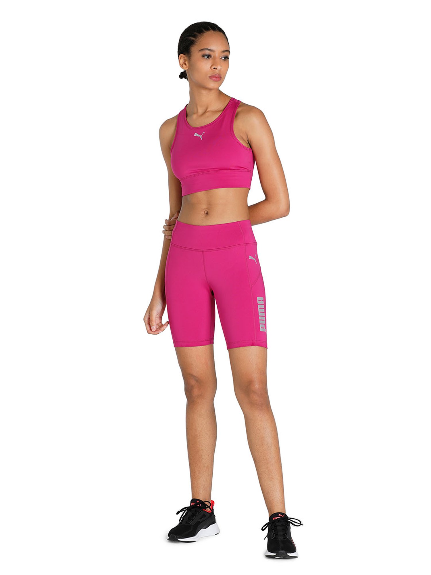 Puma Pink Non Wired Padded Sports Bra