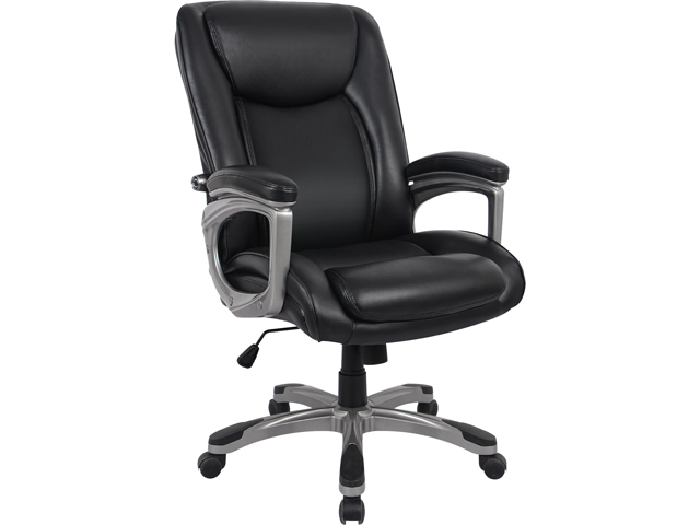 Ergonomic Memory Foam Swivel Thick Padded Executive Office Chair - Adjustable Height Built-in Lumbar Support Tilt Angle Computer Desk Chair