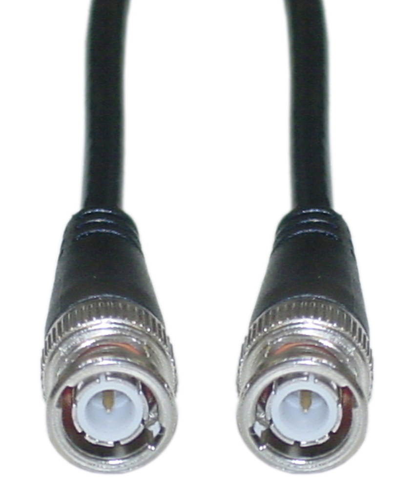 CableWholesale 10X1-01106 BNC RG58  AU Coaxial Cable BNC Male  Copper Stranded Center Conductor  6 foot - Black