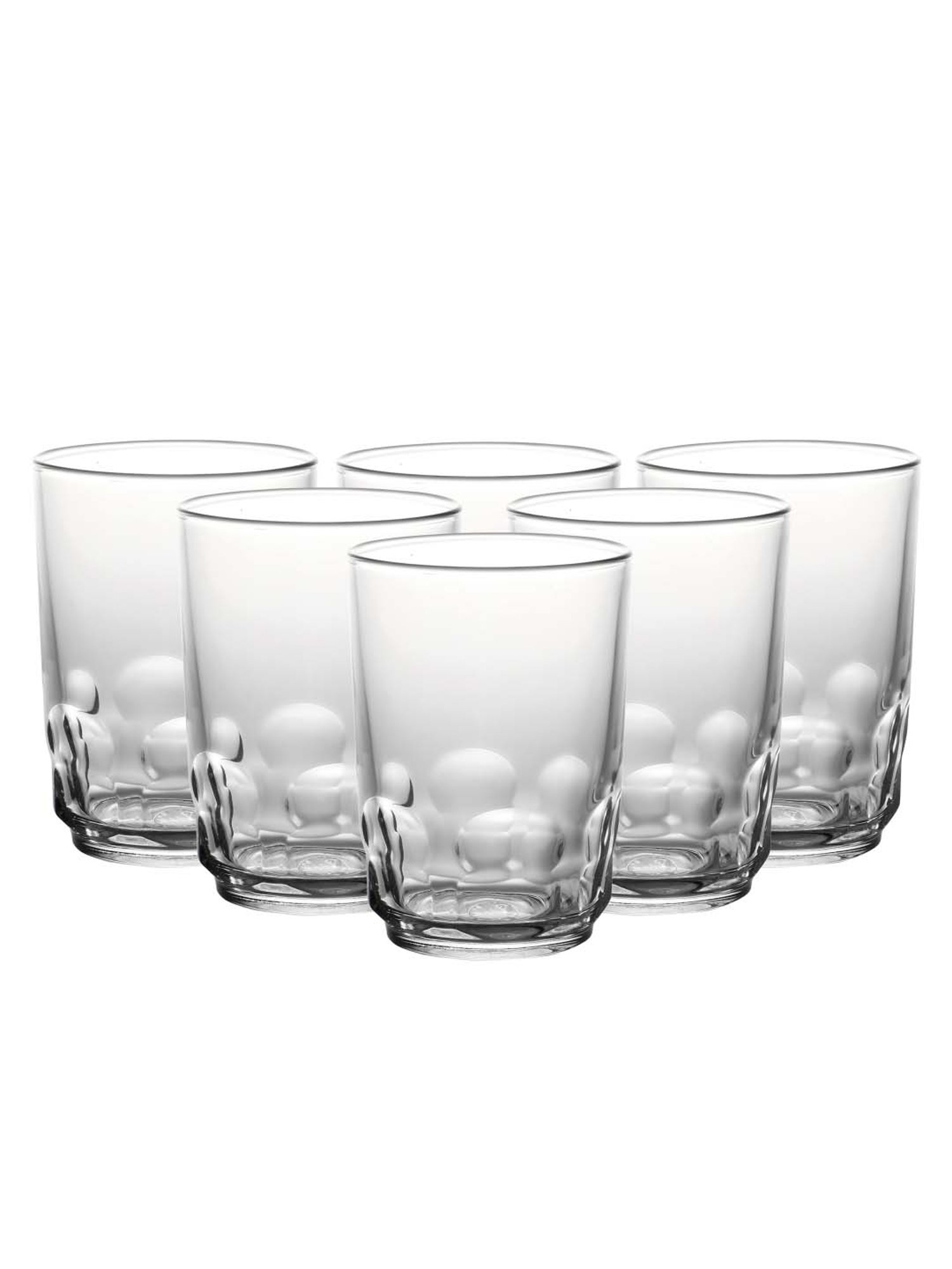 Duralex 'Hilal' Transparent Glass 14.5 cm Tumbler (0.255 L) - Set of 6