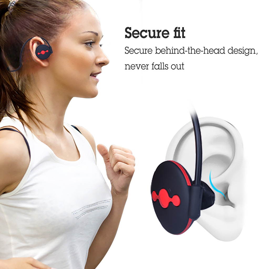 Avantree Sweatproof Bluetooth V4.1 Running Headphones with aptX, NO Hanging Wire, NFC, Wireless Headset with Mic for Cycling Gym Sports