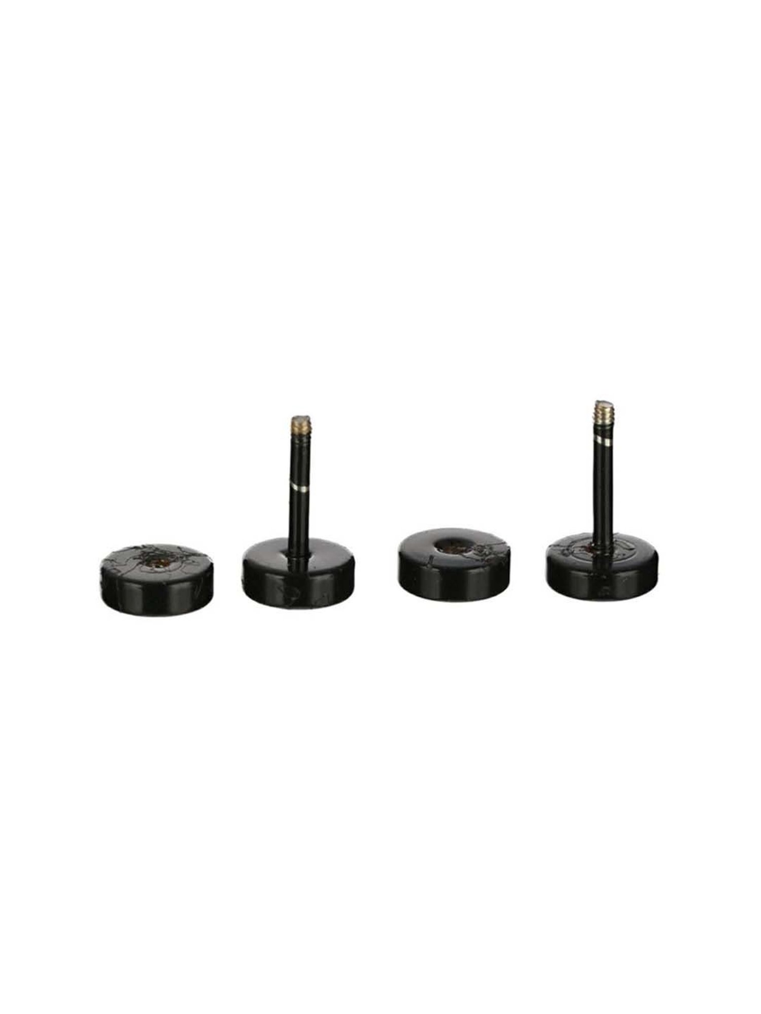 Bold by Priyaasi Black Round Studs for Men - 7 mm