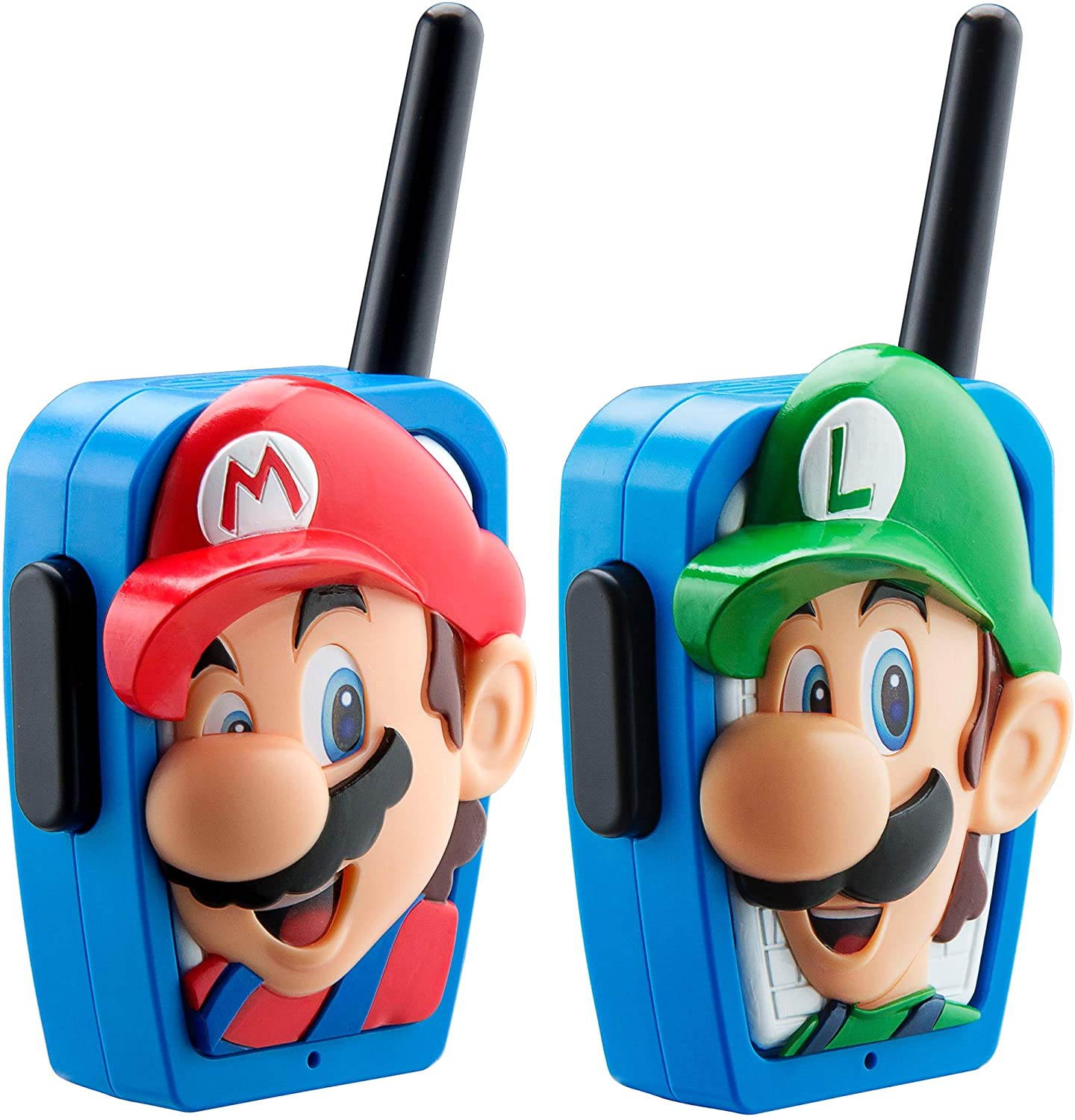 eKids Super Mario Bros Walkie Talkies Kids Toys, Long Range, Two Way Static Free Handheld Radios, Great for Indoor or Outdoor Toddler Kid 3 and Up