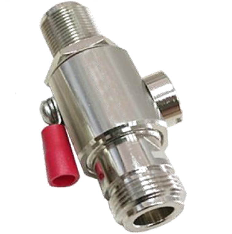 N-Female to N-Female Bulkhead Adapter Width Surge Protector 0-6GHz WiFi Antenna Coaxial Cable RF Converter -Wireless Network Connector -Lightning Protection Arrestor -Coax Suppressor -Tupavco TP1605