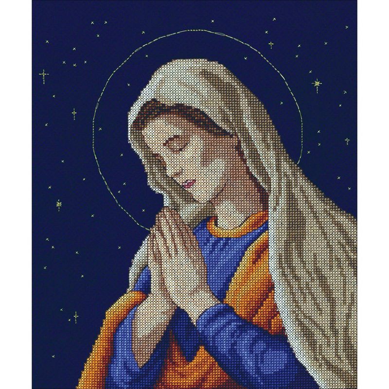 Janlynn Counted Cross Stitch Kit 9"X11"-Madonna (14 Count)
