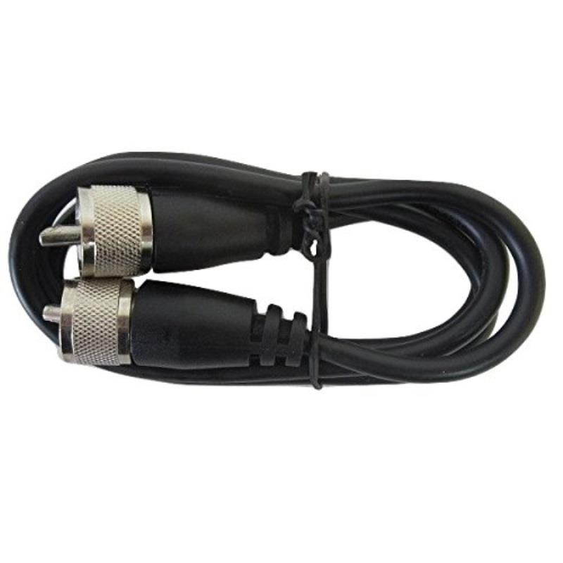 PROCOMM 3` FOOT CB / HAM RADIO ANTENNA RG58 A/U COAX WITH PL-259 MOLDED ENDS