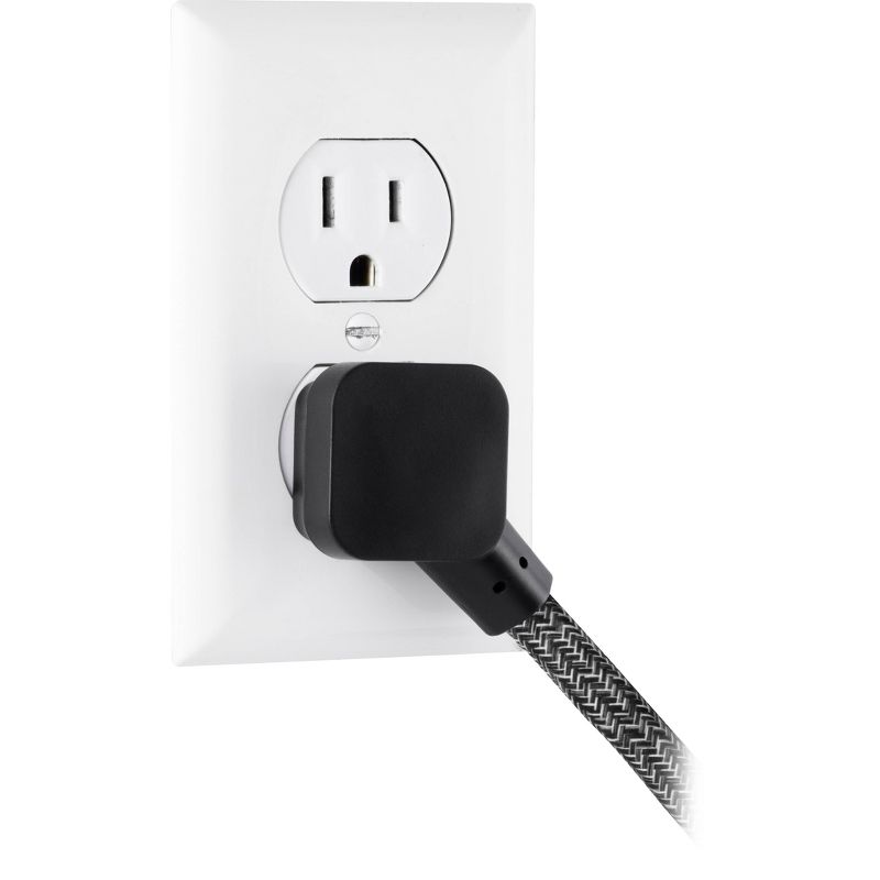 Cordinate 3 Outlet 10' Extension Cord Dark Heather