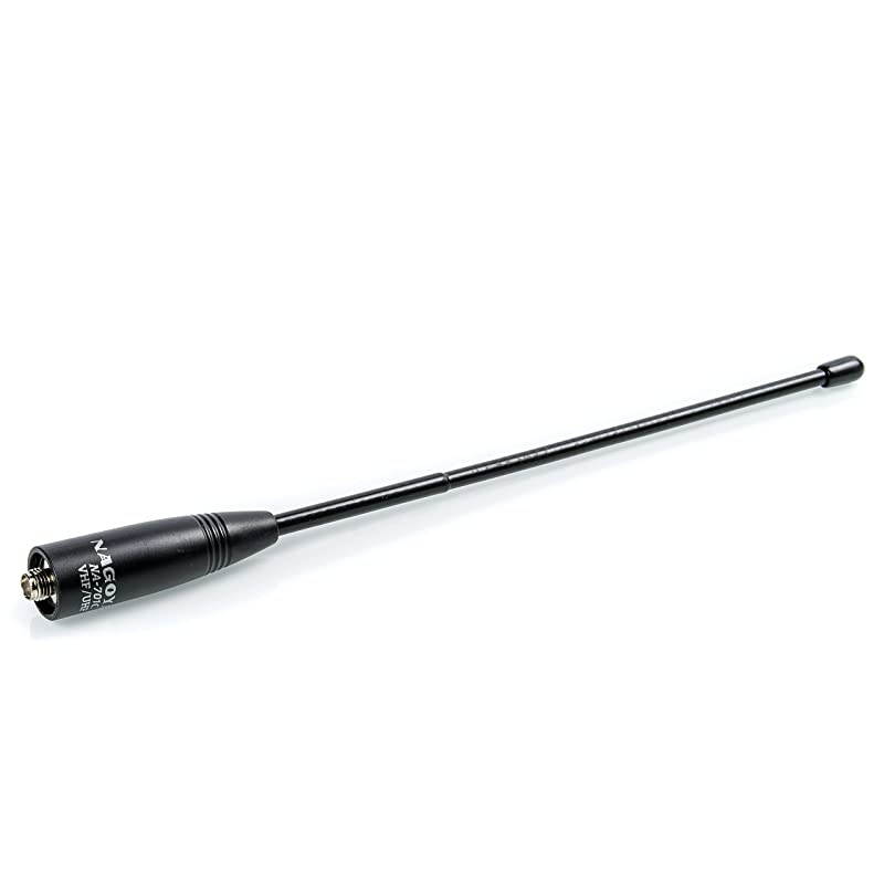 Authentic Genuine Nagoya NA-701C (Commercial Frequency Tuned) 8-Inch Whip VHF/UHF (155/455Mhz) Antenna SMA-Female for  and BaoFeng Radios
