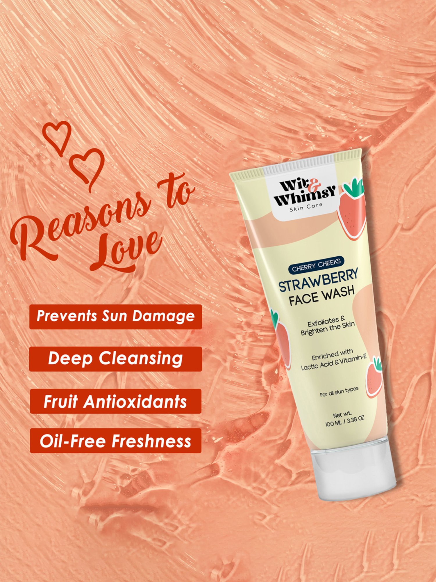 Globus Naturals Rice Ceramide Radiance Face Wash - Pack of 3