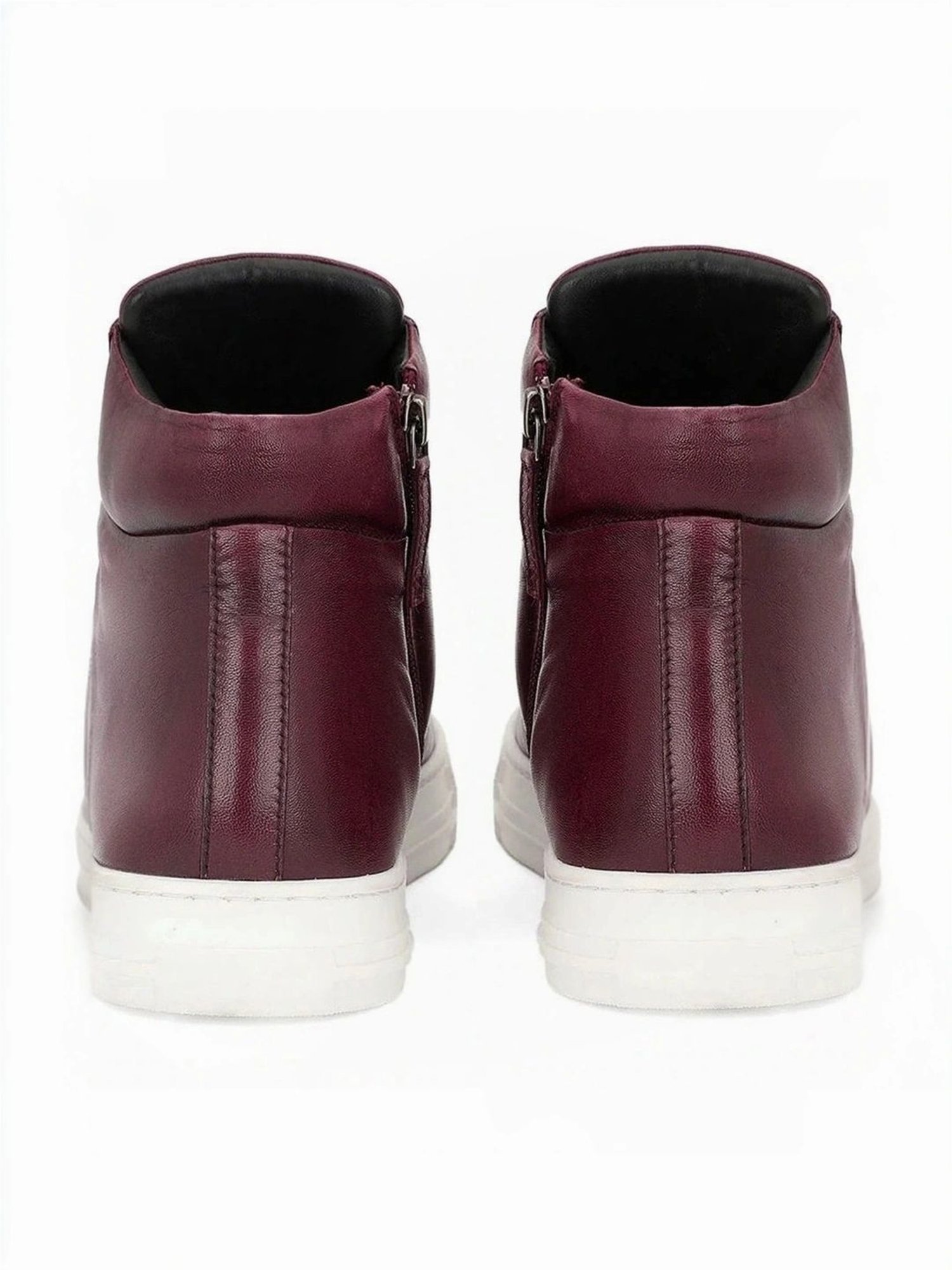 Saint G Men's Tesoro Burgundy Ankle High Sneakers