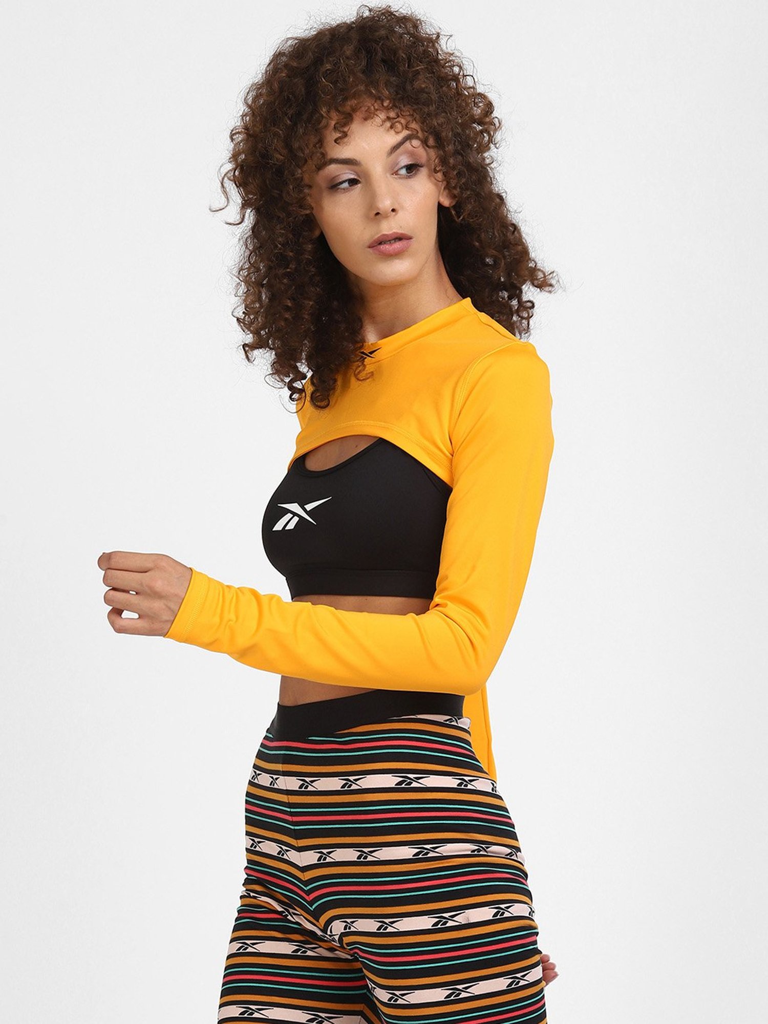 Reebok Mustard Crop Top