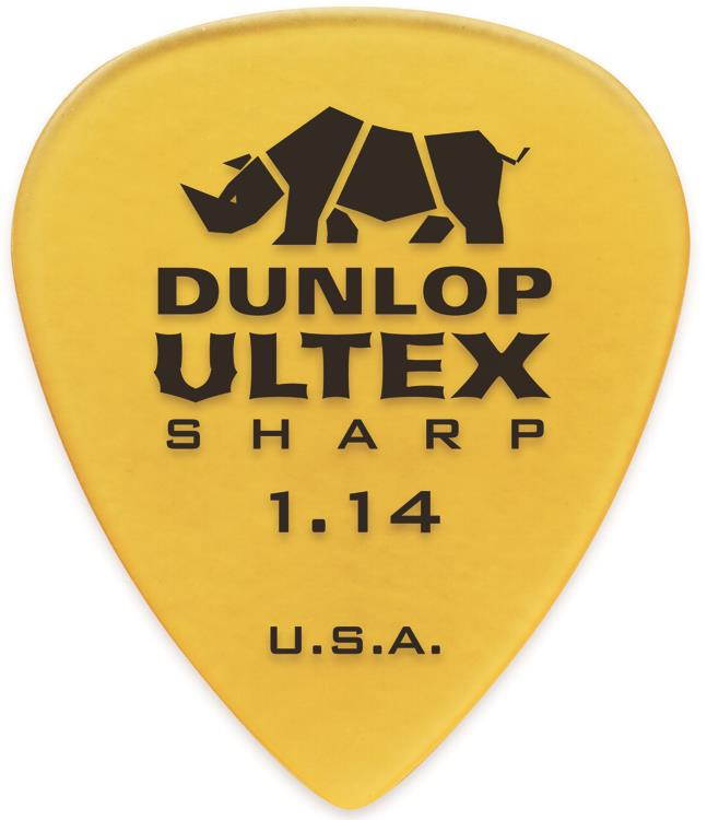 Dunlop Ultex Sharp Guitar Picks - 1.14mm - 6 Pack