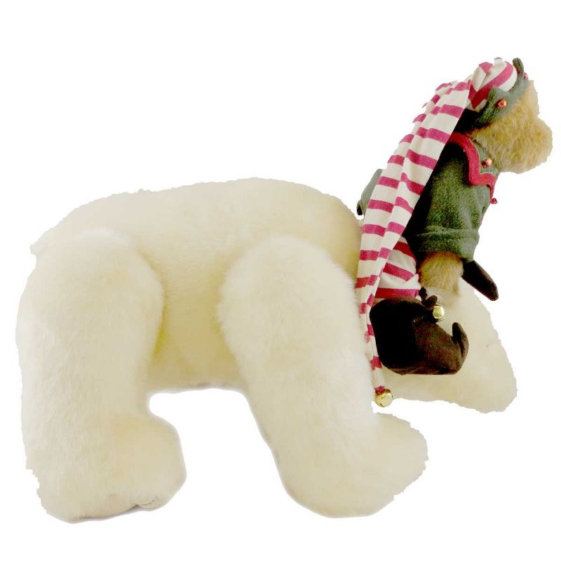 Boyds Bears Plush 16.0" Ollie W/Blizzard Search St Nick Christmas Polar Bear Teddy  -  Decorative Figurines