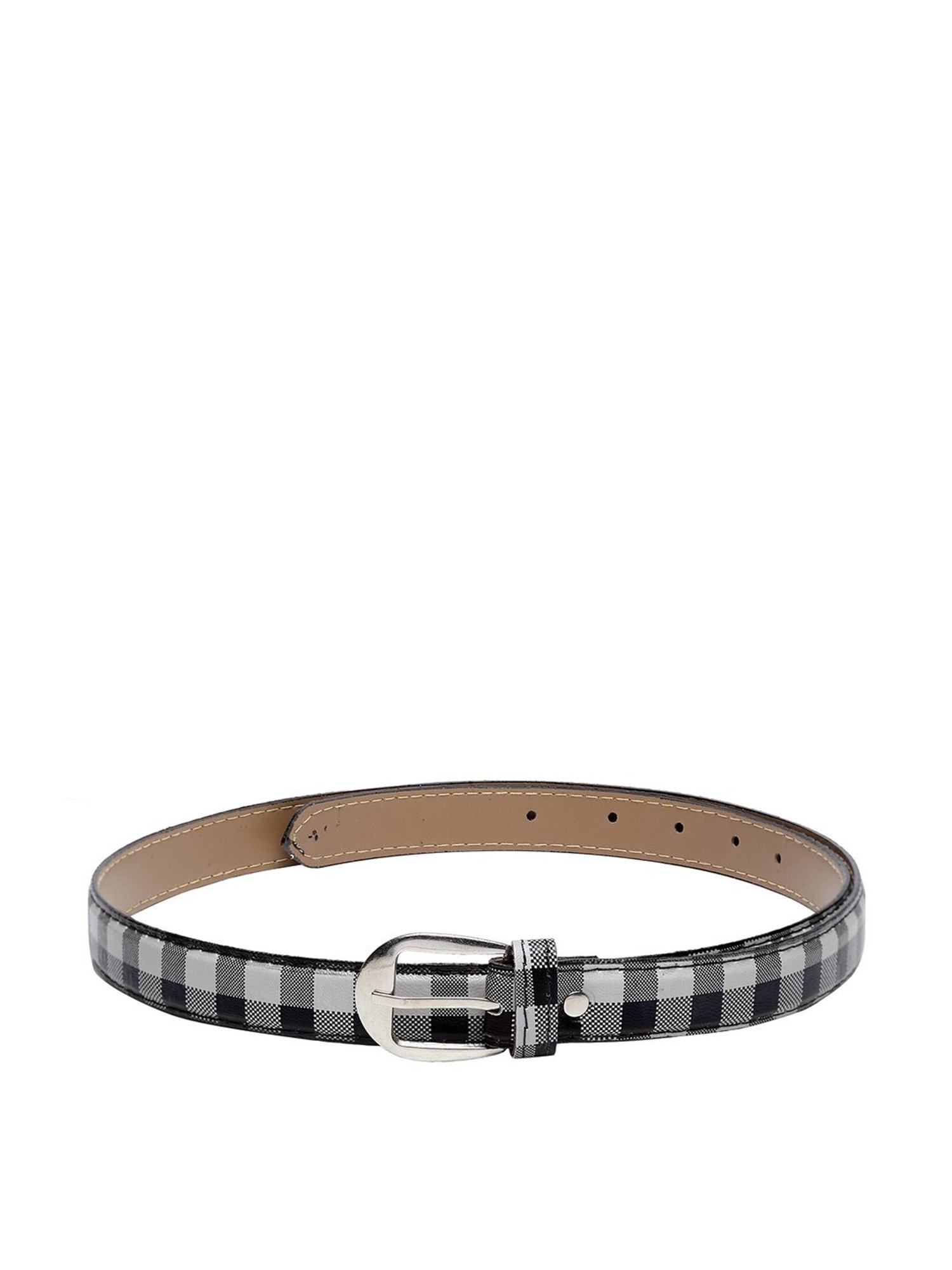 Apsis Black PU Waist Belt for Women