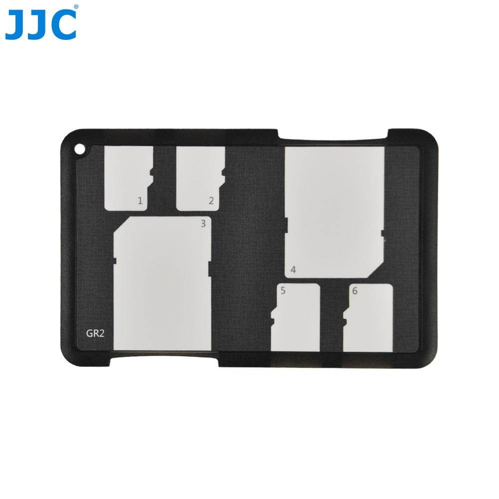 JJC Memory Card Case for 4x microSD + 2x SD Cards - Gray Edition - MCH-SDMSD6
