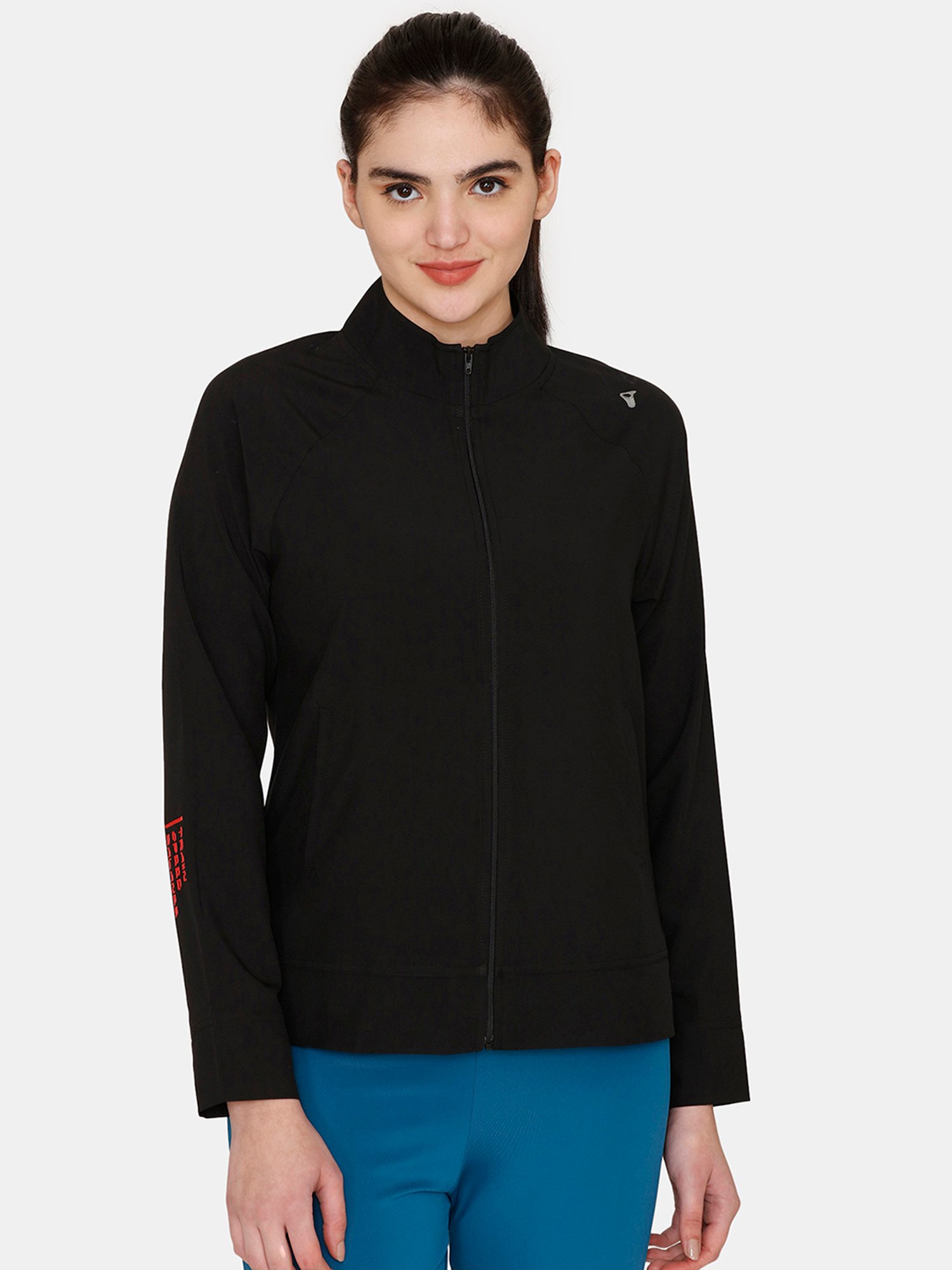 Zelocity by Zivame Black Sports Jacket