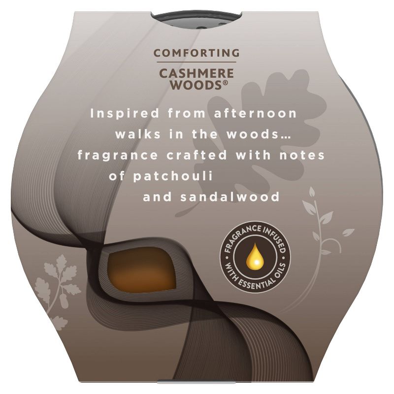 Glade Cashmere Woods 3-Wick Candle - 6.8oz