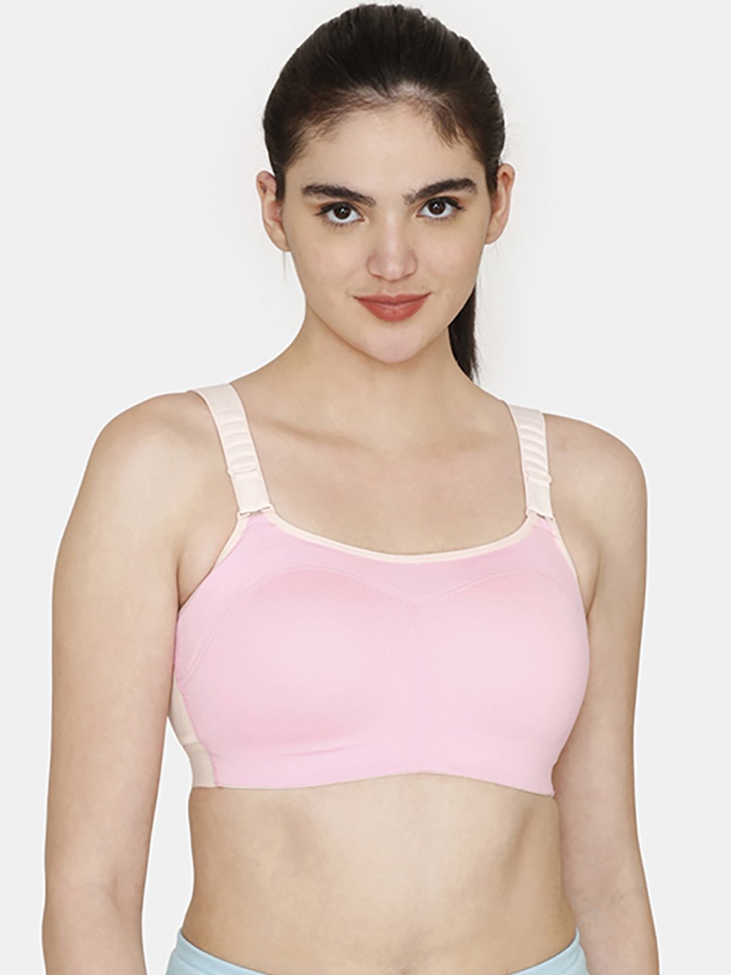 Zelocity by Zivame Pink Sports Bra