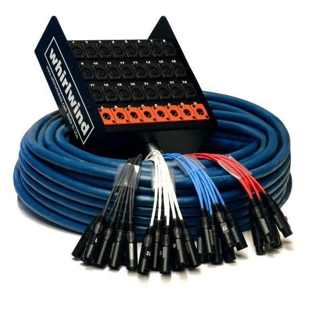 Whirlwind Medusa Standard MS-16-8-XL 100' Audio Snake Cable, XLR Connector