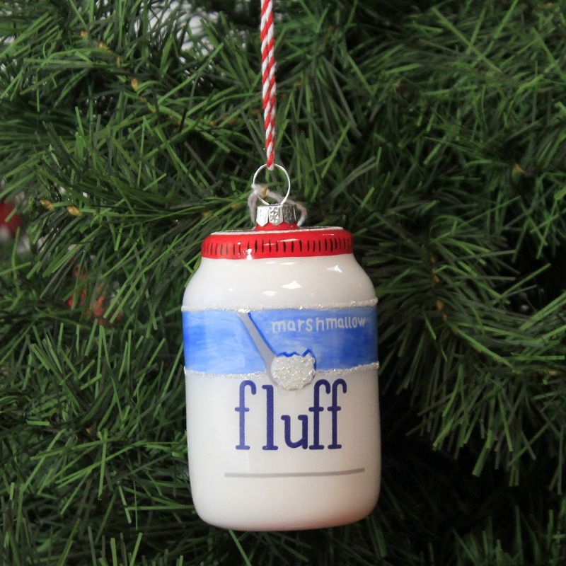 Holiday Ornament 3.25" Marshmallow Fluff Jar Fudge S'mores Whoopie Pie  -  Tree Ornaments