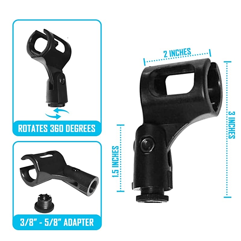 Flexible Gooseneck Microphone Stand with Desk Clamp for Radio Broadcasting Studio Live Broadcast Equipment TV Stations 13 Clamp