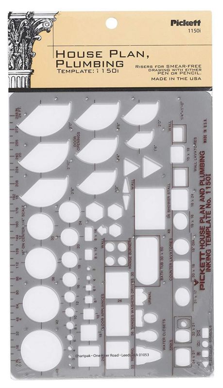 Pickett House Plan and Plumbing Template (1150I)