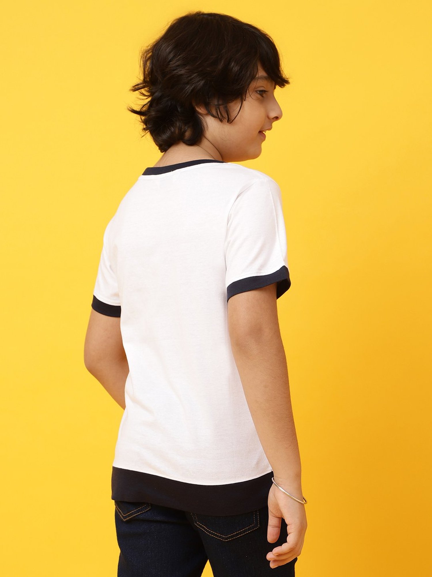 Tales & Stories Kids White Printed T-Shirt