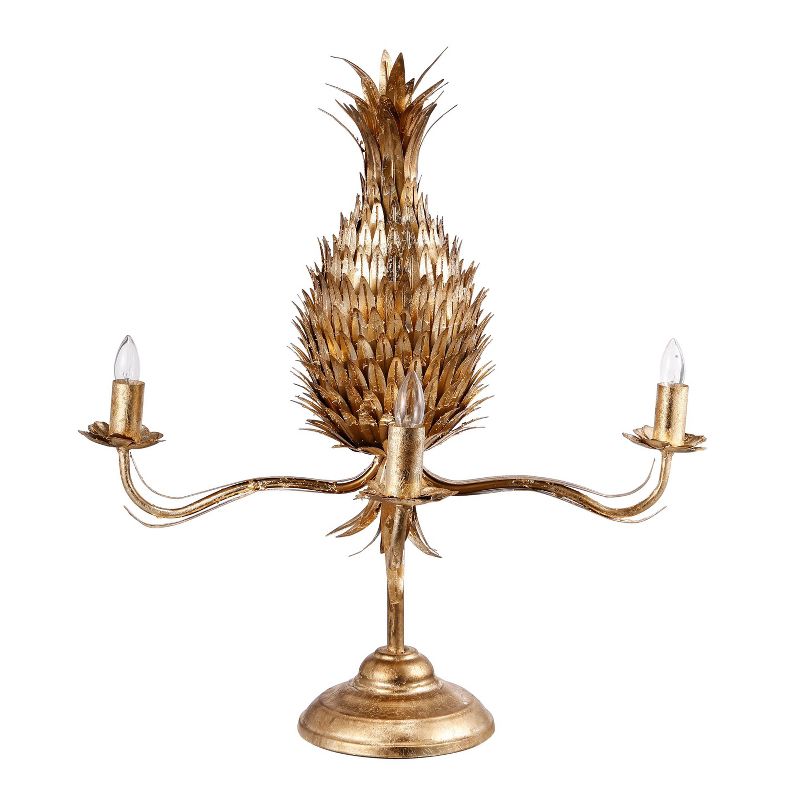 25.5" Pineapple Table Lamp Gold - A&B Home
