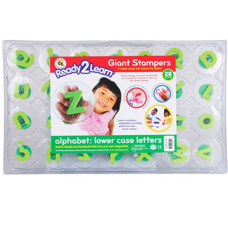 Center Enterprises Plastic Jumbo-Grip Stamp Set, Lowercase Alphabet