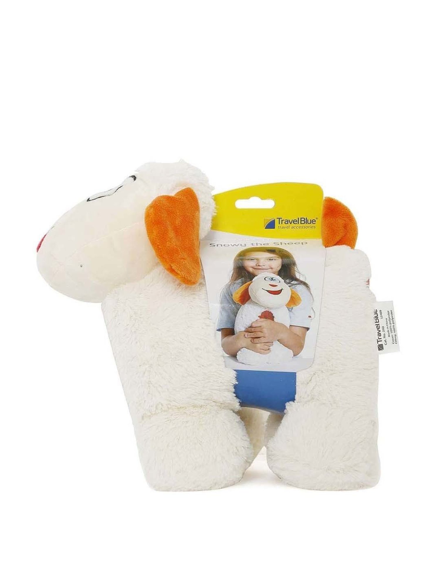 Travel Blue Cream Sheep Pillow for Kids