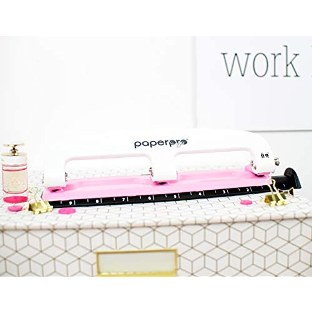 PAPERPRO 2188 ProPunch Pink Ribbon Compact 3Hole Punch