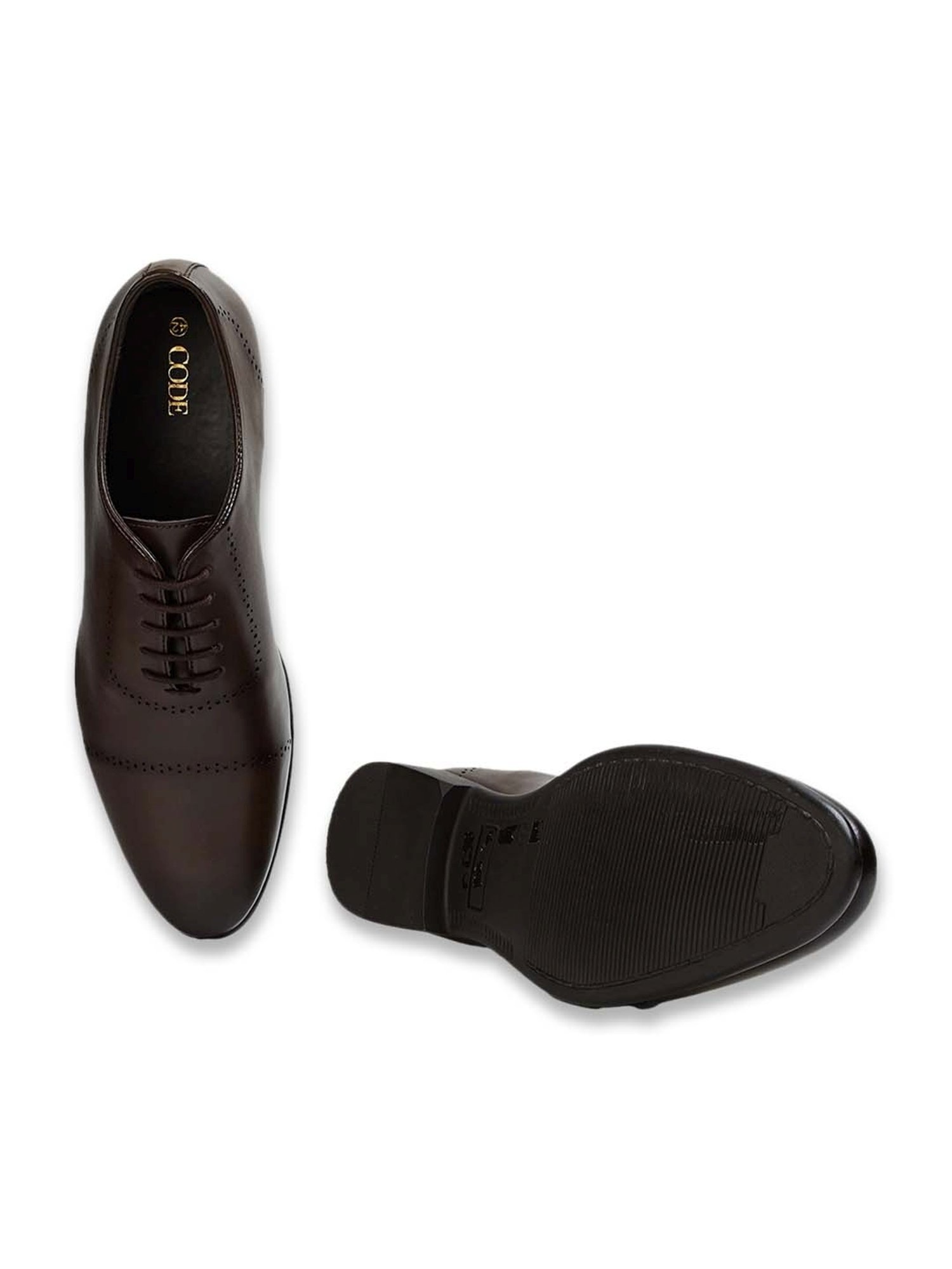 Code by Lifestyle Men's Brown Oxford Shoes